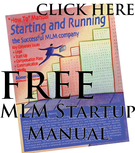 The Starting and Running the Successful MLM Company manual